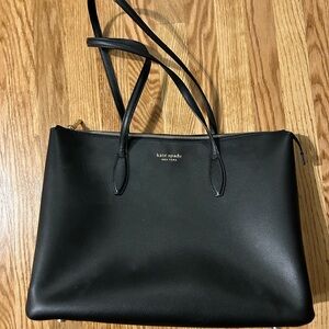 Kate Spade Large Black Leather Tote